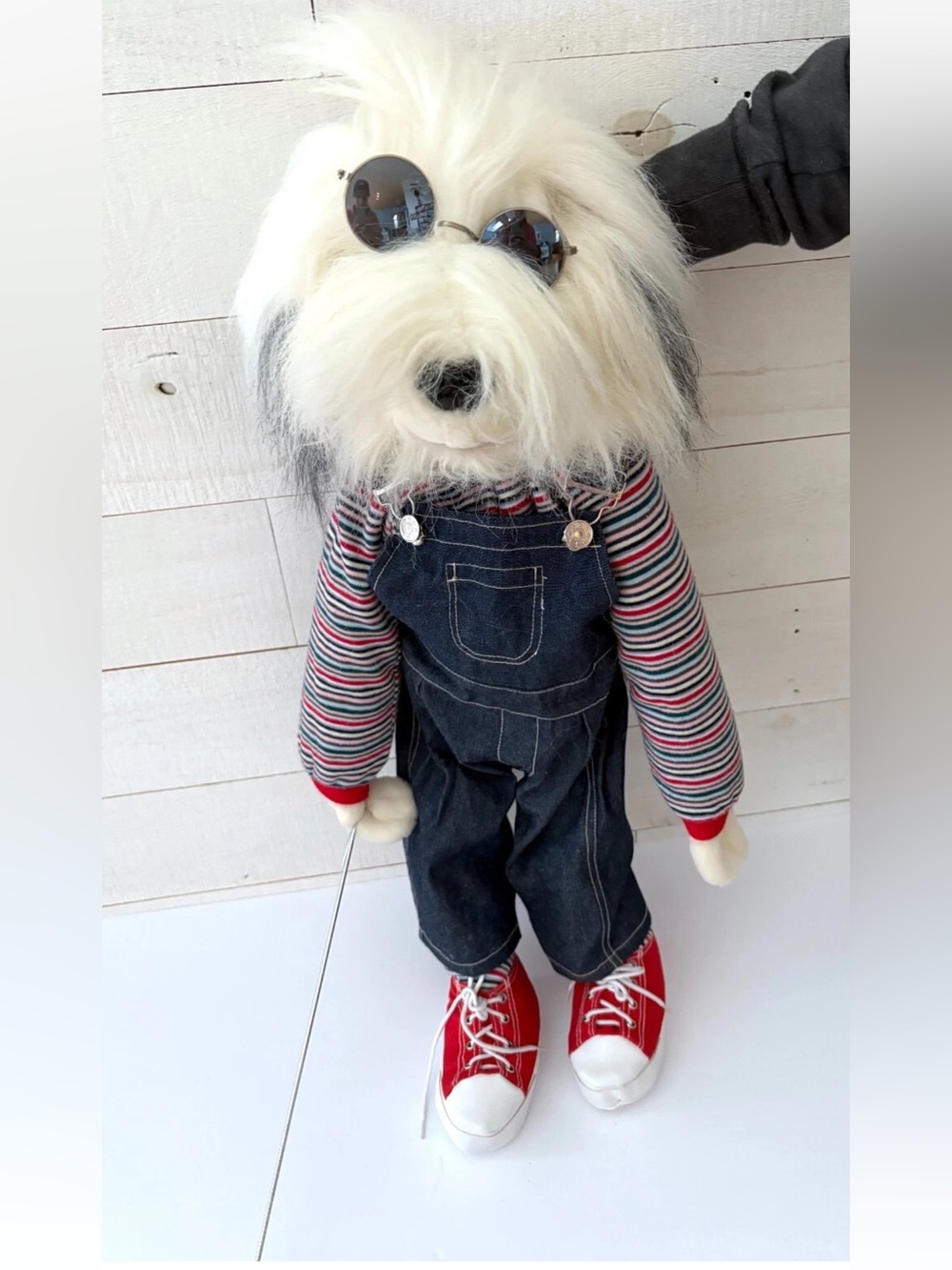 Sunny & Co Sheep Dog Puppet w/ Sunglasses 2005 Full Body Size Ventriloquist